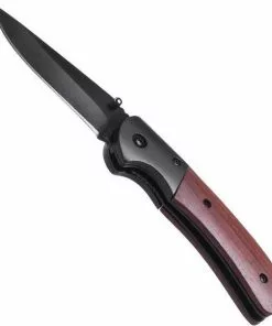 Beste Verkoop π₯ Merkloos Zakmes Met Veiligheidsslot - RVS/hout - 10,1 Cm - Zakmessen / Campingmesjes β