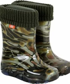 Promo 🌟 Groene Camo Regenlaarzen Moro DEMAR MAAT 20-21 EU ⌛
