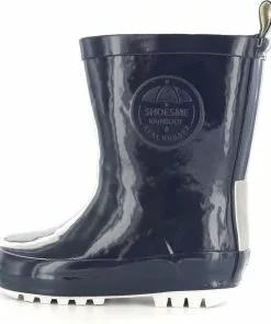 Promo π Regenlaarzen | Meisjes, Jongens | Blauw Donker + Fleece Sock | Textiel | π Shoesme | Maat 28 π