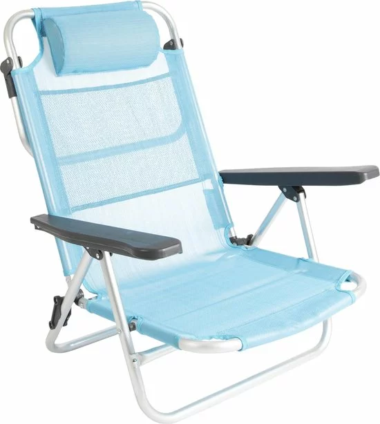 Groothandel π Bo-Camp Beach Chair - Monaco - Aluminium - Blauw β 1 Groothandel π Bo-Camp Beach Chair - Monaco - Aluminium - Blauw β