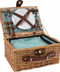 Flash-uitverkoop π EKEO Picknickmand 28-delig - Incl. Servies En Bestek - Picknickset Voor 4 Personen - Rieten Mand - PU-leer - Groen π 9 Flash-uitverkoop π EKEO Picknickmand 28-delig - Incl. Servies En Bestek - Picknickset Voor 4 Personen - Rieten Mand - PU-leer - Groen π -Kamperen-outdoor Verkoopwinkel 550x617 1