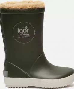 Flash-uitverkoop 😀 Igor - Regenlaarzen Voor Kinderen - Splash Nautico Borreguito - Kakigroen - Maat 33EU 😀 -Kamperen-outdoor Verkoopwinkel 550x625 1
