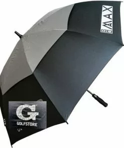 Korting 😍 BigMax BIG MAX AQUA UV GOLF PARAPLU GOLFSTORE ZWART ZILVER 🔔