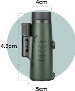 Kopen 🧨 L.O.B. GOODS Luxe Monokijker Groen 12x50 - Monoculair Verrekijker - Vogelkijker - Spotting Scope - Telefoonhouder - Opberghoes - Handriem - Compact & Licht 🔥 -Kamperen-outdoor Verkoopwinkel 550x637 12