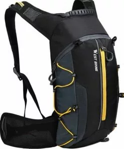 Uitgang 😉 West Biking Ultralichte Drinkrugzak | Lichte Hydro Rugzak | Outdoor Sporten Hardlopen Klimmen Pouch Fietsen Wandelen | Waterafstotende Fiets Rugzak – 10 L Zwart/Oranje ⭐ -Kamperen-outdoor Verkoopwinkel 550x643
