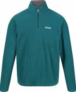 Beste Verkoop 🛒 De Regatta Thompson Wandelfleece - Heren - Halve Rits - Sneldrogend - Groenblauw 🔥 -Kamperen-outdoor Verkoopwinkel 550x650 1
