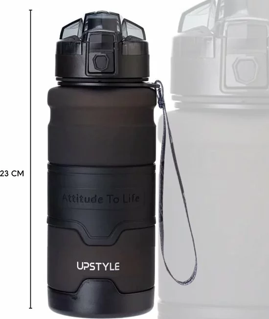 Begroting 😉 U-Fit One U Fit One® Waterfles 0.7 Liter - Bidon - Waterjug - Water Bottle - Sportdrankfles - Fitness - Ufitone - Zwart ✨ 3 Begroting 😉 U-Fit One U Fit One® Waterfles 0.7 Liter - Bidon - Waterjug - Water Bottle - Sportdrankfles - Fitness - Ufitone - Zwart ✨ - Afbeelding 3