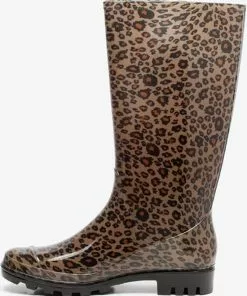 Flash-uitverkoop 🌟 Mountain Peak Dames Regenlaarzen Met Luipaardprint - Bruin - Maat 40 ✨ -Kamperen-outdoor Verkoopwinkel 550x664 2