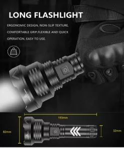 Top 10 🎁 Merkloos Led-zaklamp 5200 Lumen XHP100.4 PROFESSIONAL-XLED - Oplaadbaar USB Zoeklicht CE Gekeurd. Deze Geavanceerde Verstraler Is Op Dit Moment Het Krachtigste Zoeklicht. 😉