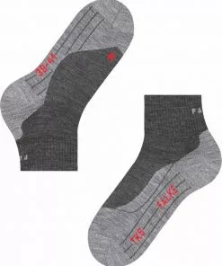 Promo 👍 FALKE TK5 Wander Short Wandelsokken Kort Zacht Thermisch Anti-blaar Antizweet Zonder Motief Met Elastische Boord Admend Merinowol Grijs Heren Sportsokken - Maat 42-43 👏 -Kamperen-outdoor Verkoopwinkel 550x667 8