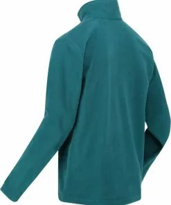 Beste Verkoop 🛒 De Regatta Thompson Wandelfleece - Heren - Halve Rits - Sneldrogend - Groenblauw 🔥 -Kamperen-outdoor Verkoopwinkel 550x668