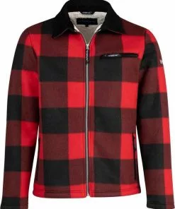 Groothandel 😍 STØRVIK London Houthakkers Fleece Jas Lumberjack - Teddy Vest - Maat 3XL - Rood 🤩