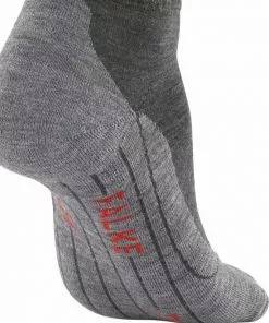 Promo 👍 FALKE TK5 Wander Short Wandelsokken Kort Zacht Thermisch Anti-blaar Antizweet Zonder Motief Met Elastische Boord Admend Merinowol Grijs Heren Sportsokken - Maat 42-43 👏 -Kamperen-outdoor Verkoopwinkel 550x670 4