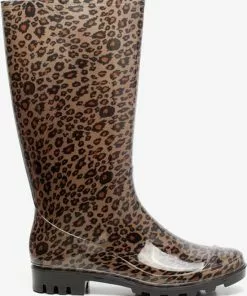 Flash-uitverkoop 🌟 Mountain Peak Dames Regenlaarzen Met Luipaardprint - Bruin - Maat 40 ✨ -Kamperen-outdoor Verkoopwinkel 550x675 1