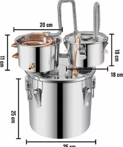 Beste deal π Vevor™ Vevor® Destilleerapparaat - Destileerketel - Fermentatie Set - Distilleerketel Voor Alcohol - 12 Liter - RVS π 13 Beste deal π Vevor™ Vevor® Destilleerapparaat - Destileerketel - Fermentatie Set - Distilleerketel Voor Alcohol - 12 Liter - RVS π -Kamperen-outdoor Verkoopwinkel 550x676 1