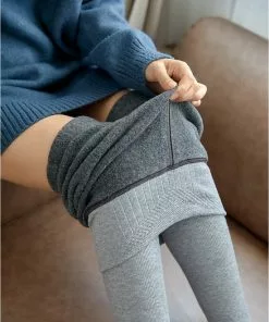 Kamperen-outdoor Verkoopwinkel 30 Top 10 π₯ Merkloos Thermo Legging - Winter Legging - Fleece Legging - Warme Legging - High Waist - LichtGrijs - One Size π₯°