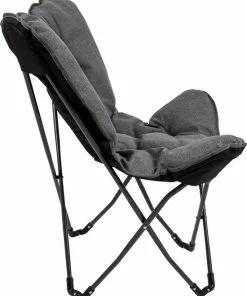 Begroting 🛒 Bo-Camp - Urban Outdoor - Vlinderstoel - Grainger - M - Nika - Grijs ⭐ -Kamperen-outdoor Verkoopwinkel 550x682 3