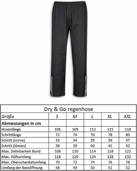 Kopen ✨ Lynx Regenbroek Dry & Go Heren Nylon Zwart Maat L ⭐ 4 Kopen ✨ Lynx Regenbroek Dry & Go Heren Nylon Zwart Maat L ⭐ - Afbeelding 4