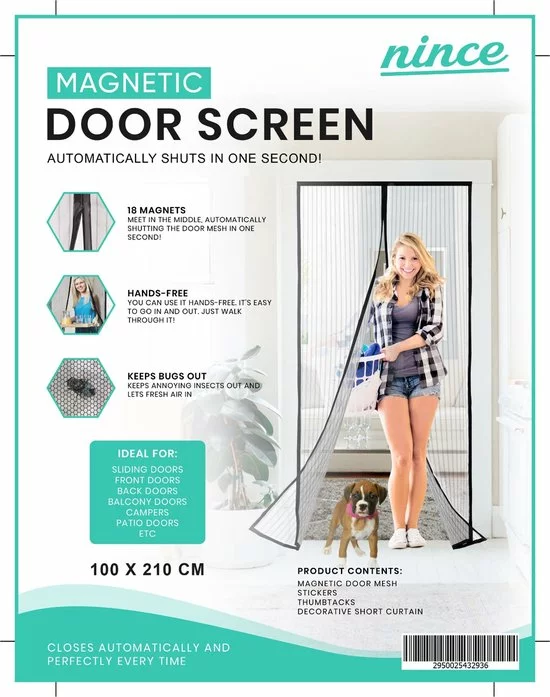 Uitgang βοΈ Nince Vliegengordijn - Deurhor - Deurgordijn - Maat 100 X 210 π 7 Uitgang βοΈ Nince Vliegengordijn - Deurhor - Deurgordijn - Maat 100 X 210 π - Afbeelding 7