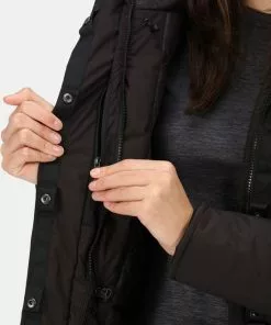 Groothandel 😍 Regatta, 👩 Womens Yewbank II Waterdichte Dames Winterjas, Zwart, Maat 40 🛒 -Kamperen-outdoor Verkoopwinkel 550x700 1
