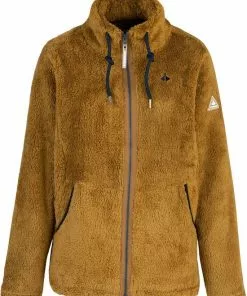 Korting 🔥 BJØRNSON Elin Coral Fleece Vest Dames 4 Seizoenen - Zacht - Maat 56 - Tapenade ⌛