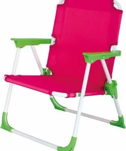 Goedkoop 🎁 Eurotrail Campingstoel Kids Nicky - Roze/ Groen 🎁