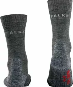Korting 🥰 FALKE TK2 Explore Wandelsokken Warm Winter Zacht Thermisch Ademend Anti-blaar Antizweet Zonder Motief Met Elastische Boord Merinowol Grijs Heren Sportsokken - Maat 39-41 ⌛ -Kamperen-outdoor Verkoopwinkel 550x709 1