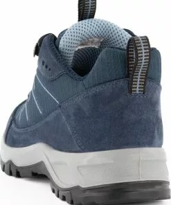 Beste deal 💯 Travelin' Svendborg - Lage Dames Wandelschoenen - Waterdicht En Ademend - Blauw Leer - Maat 40 ✔️ -Kamperen-outdoor Verkoopwinkel 550x710 1