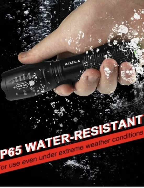 Goedkoopste π LED Tactical Flashlight, BINWO Super Bright High Lumen XML T6 LED Flashlights Portable Outdoor Water Resistant Torch Light Zoomable Flashlight With 5 Light Modes, 2 Pack π 6 Goedkoopste π LED Tactical Flashlight, BINWO Super Bright High Lumen XML T6 LED Flashlights Portable Outdoor Water Resistant Torch Light Zoomable Flashlight With 5 Light Modes, 2 Pack π - Afbeelding 6