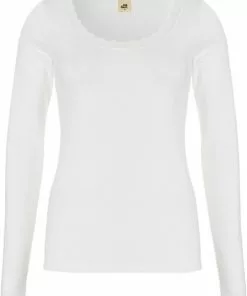 Beste Verkoop 🧨 Ten Cate Dames Thermo 👚 Shirt Lange Mouw - Kant - S - Wit 😍