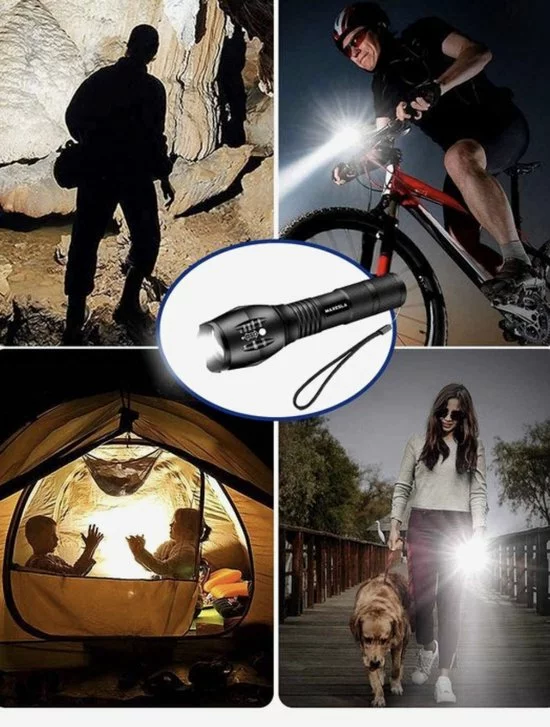 Goedkoopste π LED Tactical Flashlight, BINWO Super Bright High Lumen XML T6 LED Flashlights Portable Outdoor Water Resistant Torch Light Zoomable Flashlight With 5 Light Modes, 2 Pack π 5 Goedkoopste π LED Tactical Flashlight, BINWO Super Bright High Lumen XML T6 LED Flashlights Portable Outdoor Water Resistant Torch Light Zoomable Flashlight With 5 Light Modes, 2 Pack π - Afbeelding 5