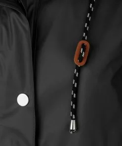 Korting 🌟 BJØRNSON Släppa PU Parka Jas / Regenjas Dames - Waterdicht - Maat 46 - Zwart 🎉 -Kamperen-outdoor Verkoopwinkel 550x733 37