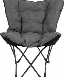 Begroting 🛒 Bo-Camp - Urban Outdoor - Vlinderstoel - Grainger - M - Nika - Grijs ⭐