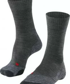 Korting π₯° FALKE TK2 Explore Wandelsokken Warm Winter Zacht Thermisch Ademend Anti-blaar Antizweet Zonder Motief Met Elastische Boord Merinowol Grijs Heren Sportsokken - Maat 39-41 β