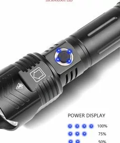 Goedkoopste 🔥 Merkloos Professionele Oplaadbare LED Zaklamp AOS Light XHP 110.2 4700 Lumen 😍