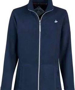 Goedkoop 👏 BJØRNSON Jenna Fleece Vest 4 Seizoenen Dames - Rits - Maat 54 - Donkerblauw 🛒