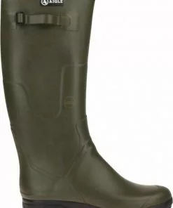 Promo 👍 Aigle Benyl M Kaki Rubberlaarzen ✨