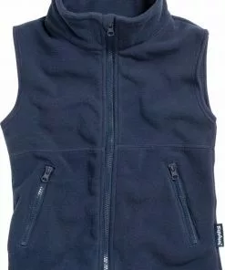 Flash-uitverkoop 🌟 Playshoes - Fleece Vestje Mouwloos - Donkerblauw - Maat 98cm 🎉