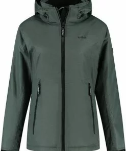 Beste Verkoop 👍 Kjelvik Dames Winterjas - Functionele Winterjas - Tyra - Groen - Maat 38 🤩