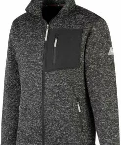 Korting 🎉 BJØRNSON Ruben Gebreid Vest 4 Seizoenen Heren - Teddy - Maat 2XL - Zwart 👏 -Kamperen-outdoor Verkoopwinkel 550x781 2