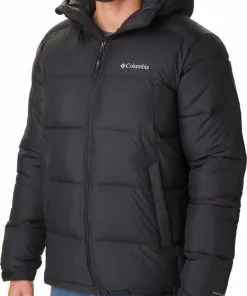 Beste Verkoop 🔥 Columbia Pike Lake Hooded Jacket Outdoorjas Mannen - Black ✔️