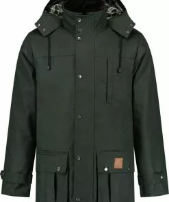 Promo 🔥 MGO Leisure Wear MGO Leisure William Wax Parka Outdoorjas Heren - Maat M 🎉