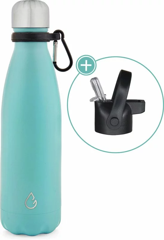 Uitgang π Wattamula Design Eco RVS Drinkfles - Lichtblauw - Extra Dop Met Rietje En Carrier - 500 Ml - Waterfles - Thermosfles - Sport π€© 1 Uitgang π Wattamula Design Eco RVS Drinkfles - Lichtblauw - Extra Dop Met Rietje En Carrier - 500 Ml - Waterfles - Thermosfles - Sport π€©