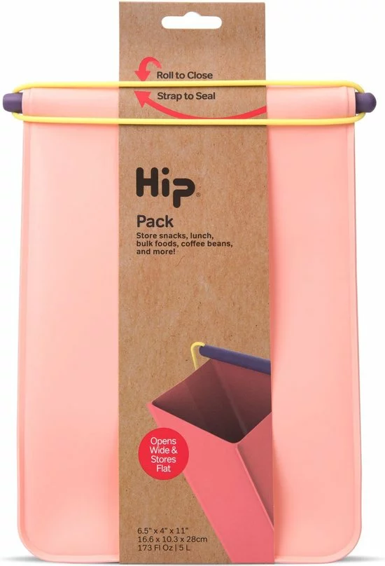Beste deal β€οΈ HIP Pack Groot - Herbruikbare Lunchzak - Siliconen/Polypropyleen - Roze π 1 Beste deal β€οΈ HIP Pack Groot - Herbruikbare Lunchzak - Siliconen/Polypropyleen - Roze π