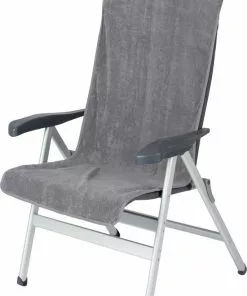 Goedkoopste 🌟 Bo-Camp Stoelhoes M - Universeel - Badstof - Grijs 🔥